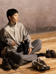 定制 【辛云来同款】REwrite编界「习」牛皮德训休闲鞋Ortholite®