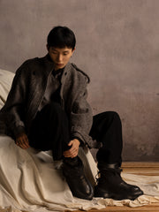 定制 REwrite编界「踏雪煦行」湿冰止滑皮毛一体靴Vibram®Arctic Grip25s