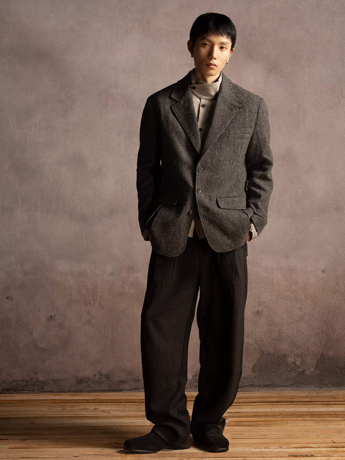 定制 REwrite编界「城屿游历」休闲黑皮鞋NARO-FIT™训练鞋Ortholite®