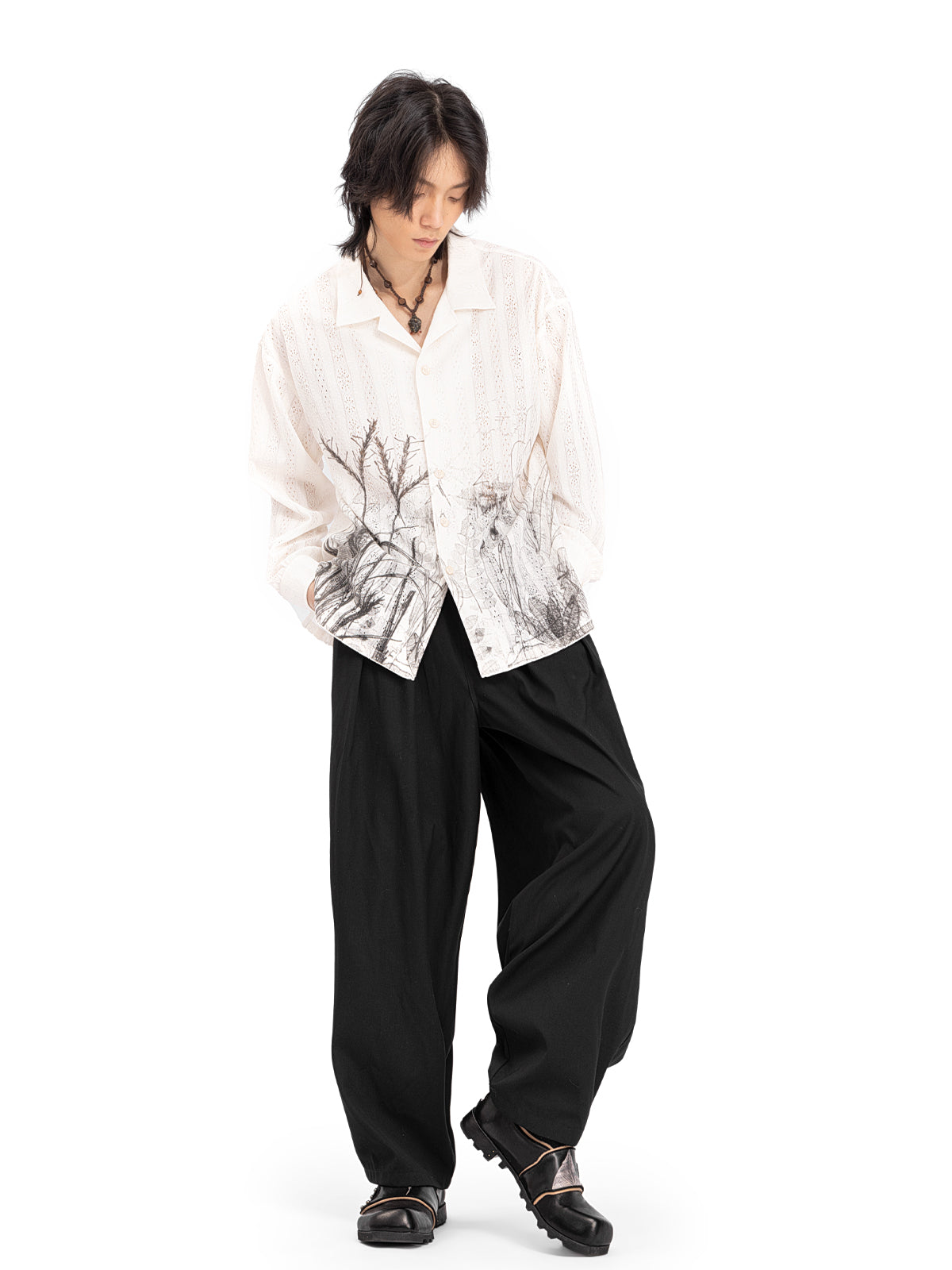 定制【安琥同款】REwrite编界® x NO SENSE无感官联名 东方书生乐福鞋