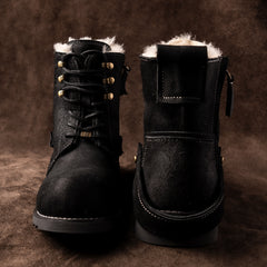 定制 REwrite编界®「羁 」皮羊毛一体高帮雪地靴加厚Ortholite®